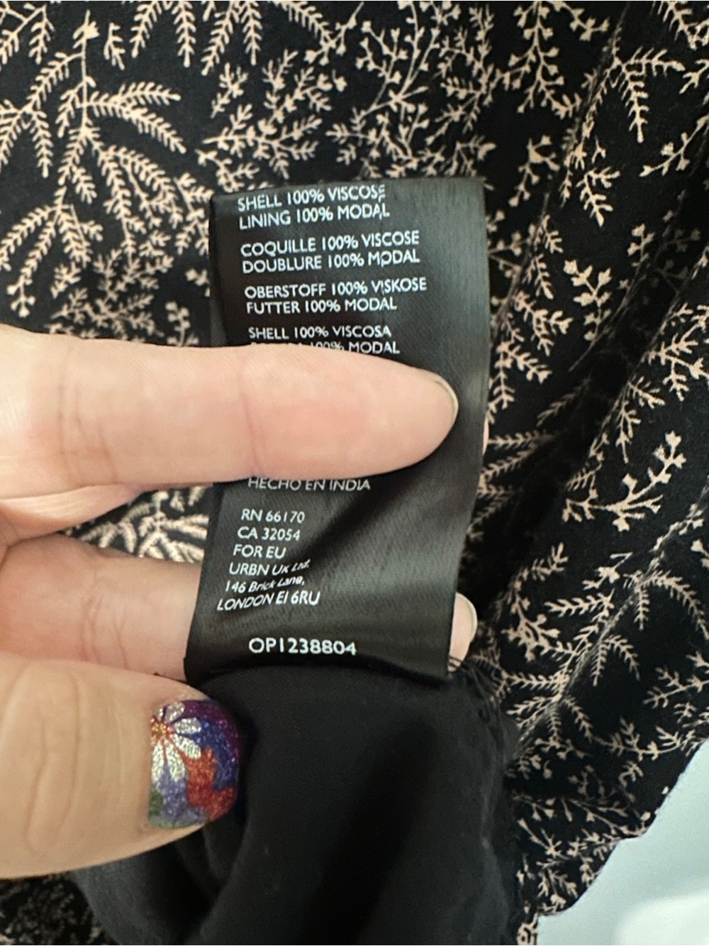 Anthropologie Cyree Tunic Dress Long Sleeve Floral size 20W - Picture 5 of 6